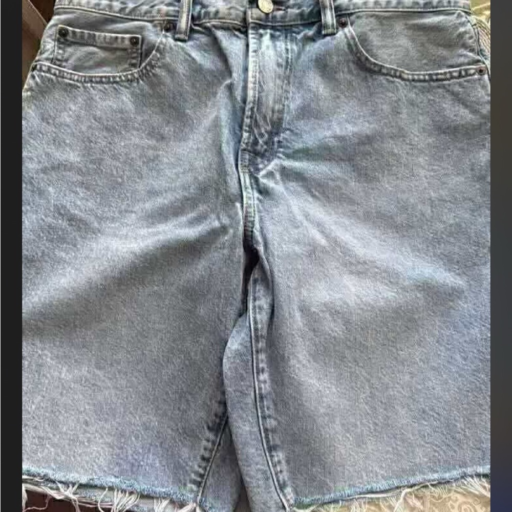 GAP Blue Jean Shorts Distressed Cut-Offs